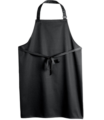 Dennys DE100 Polyester Bib Apron in Black