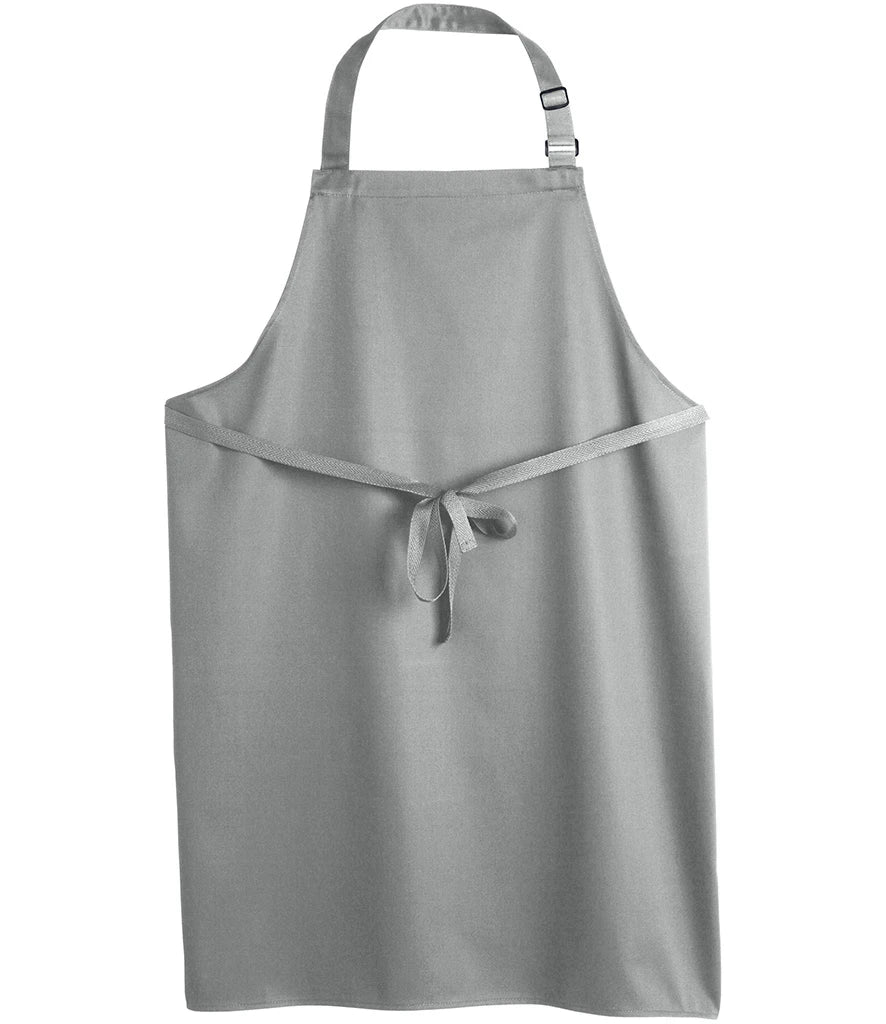 Dennys DE100 Polyester Bib Apron in Light Grey