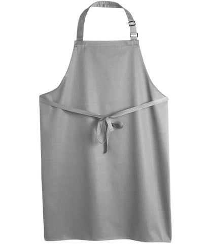 Dennys DE100 Polyester Bib Apron in Light Grey