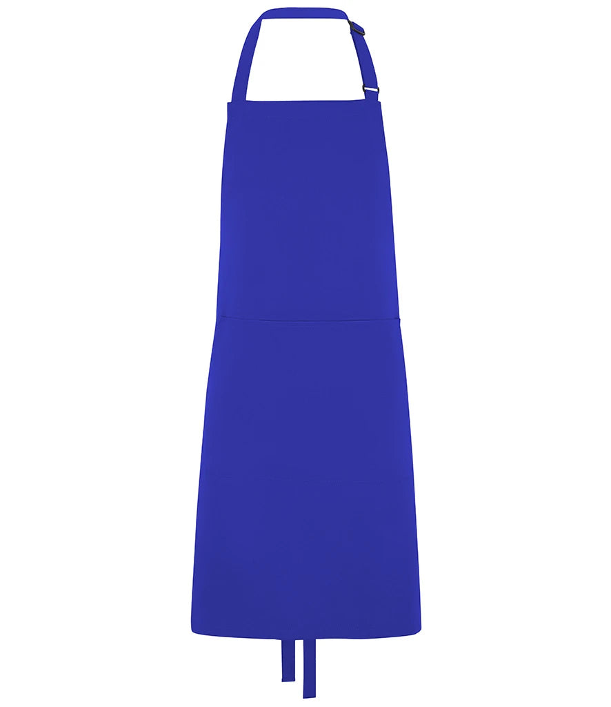 Dennys DE101 Bib Apron with Pocket in Royal Blue