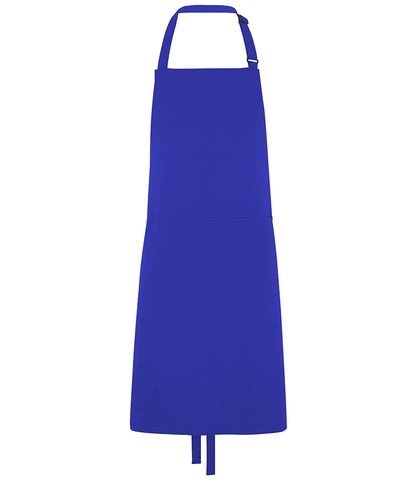 Dennys DE101 Bib Apron with Pocket in Royal Blue