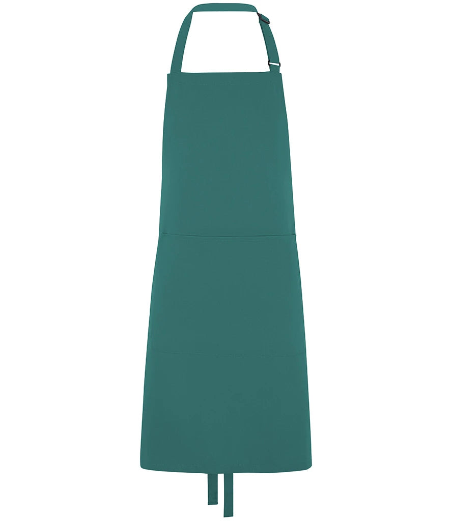 Dennys DE101 Bib Apron with Pocket in Sea Grass