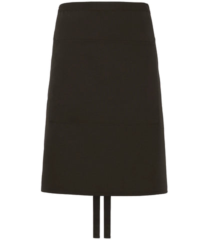 Dennys DE106 Waist Apron with Pocket in Black