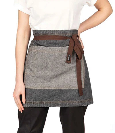 Dennys DE127 Denim Waist Apron in Black Denim