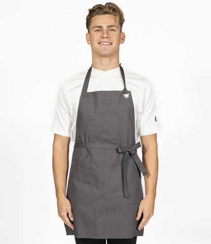 Dennys DE142 Canvas Apron with Metal Eyelets in Storm Grey