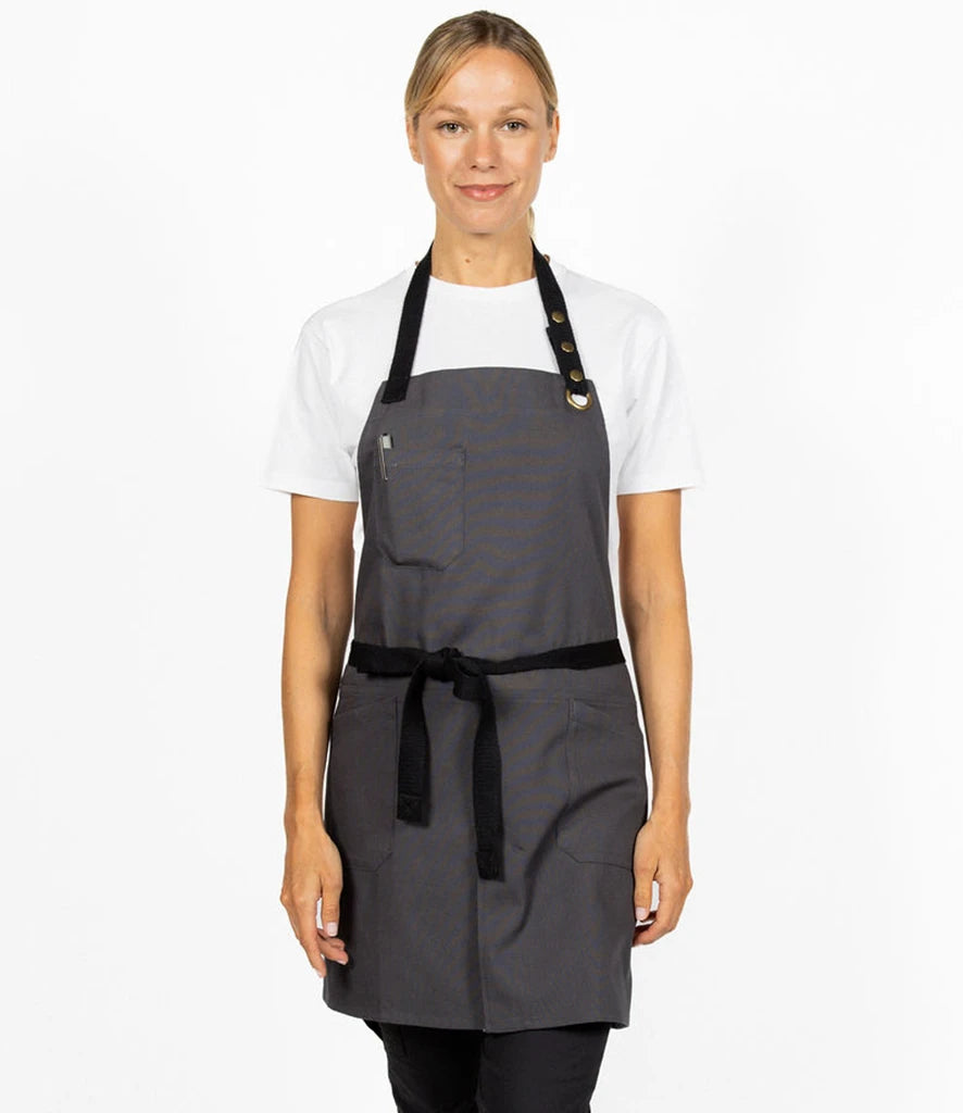 Dennys DE143 Canvas Apron with Front Split in Storm Grey