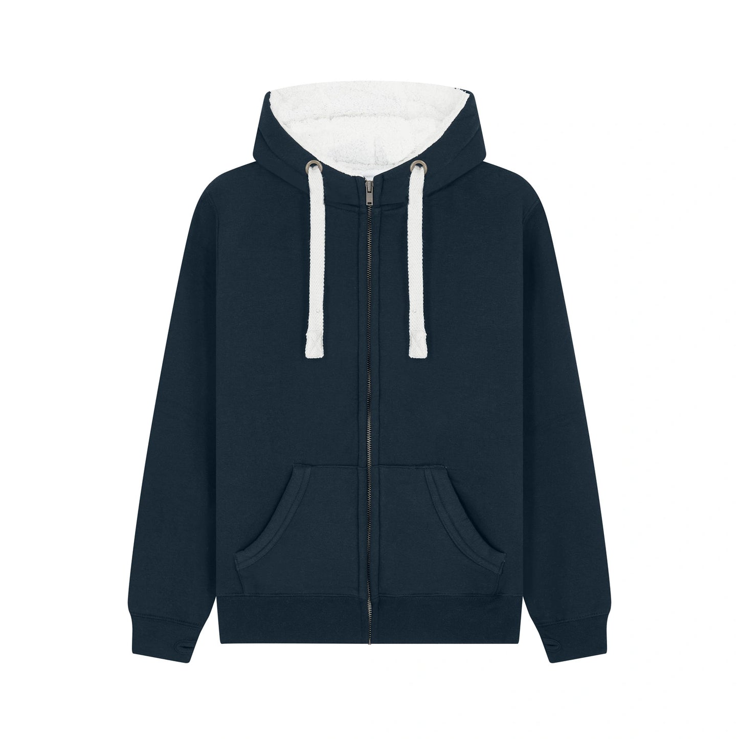 Cottonridge F15 Venus Sherpa Fleece Zip Hoodie — French Navy