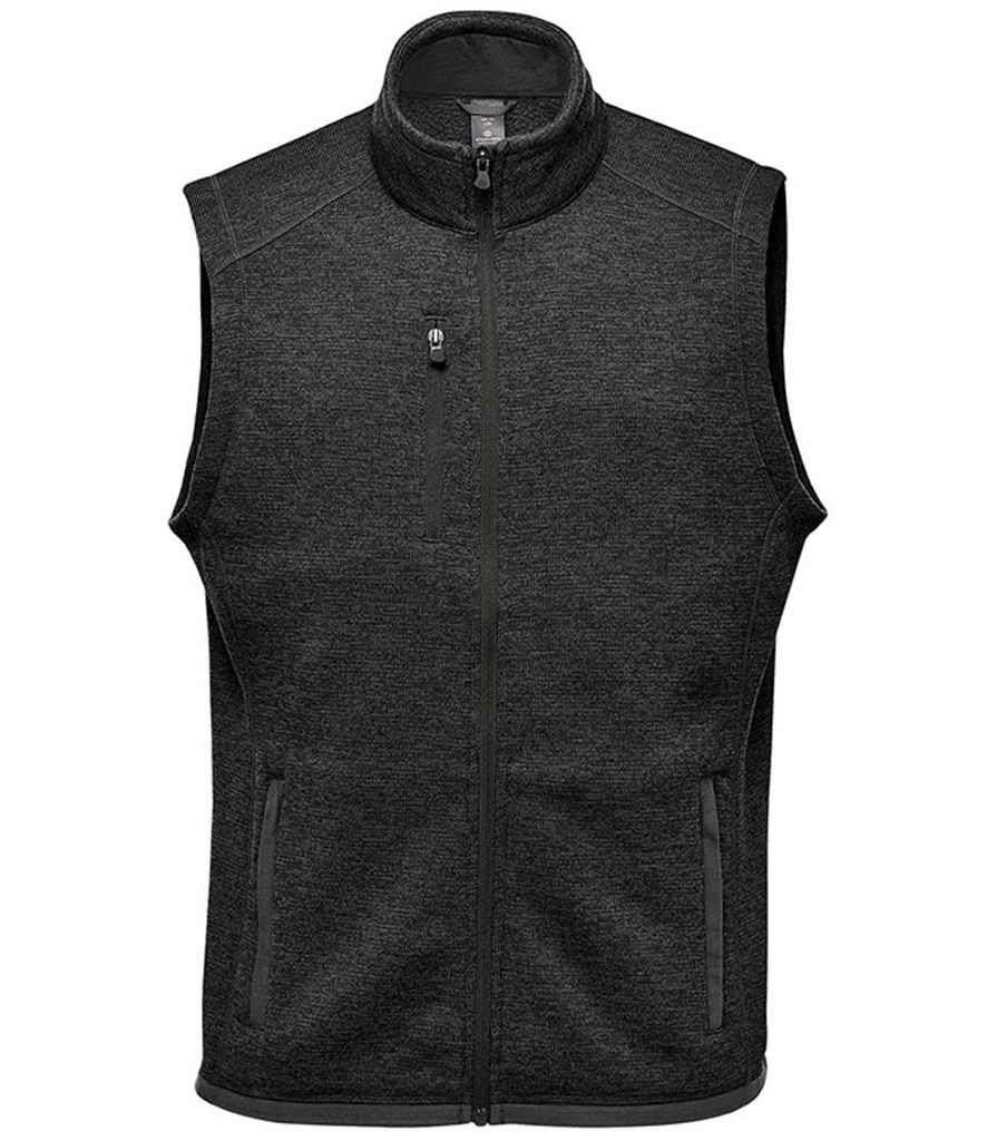Stormtech FHV1 Stormtech Avalante Full Zip Knitted Fleece Gilet in Black Heather