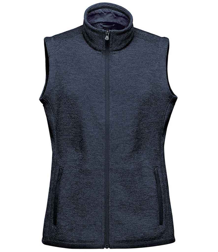 Stormtech FHV1W Stormtech Ladies Avalante Full Zip Knitted Fleece Gilet in Navy Heather