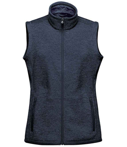 Stormtech FHV1W Stormtech Ladies Avalante Full Zip Knitted Fleece Gilet in Navy Heather