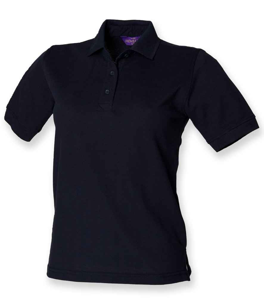 Henbury H401 Ladies Poly/Cotton Piqué Polo Shirt in Navy