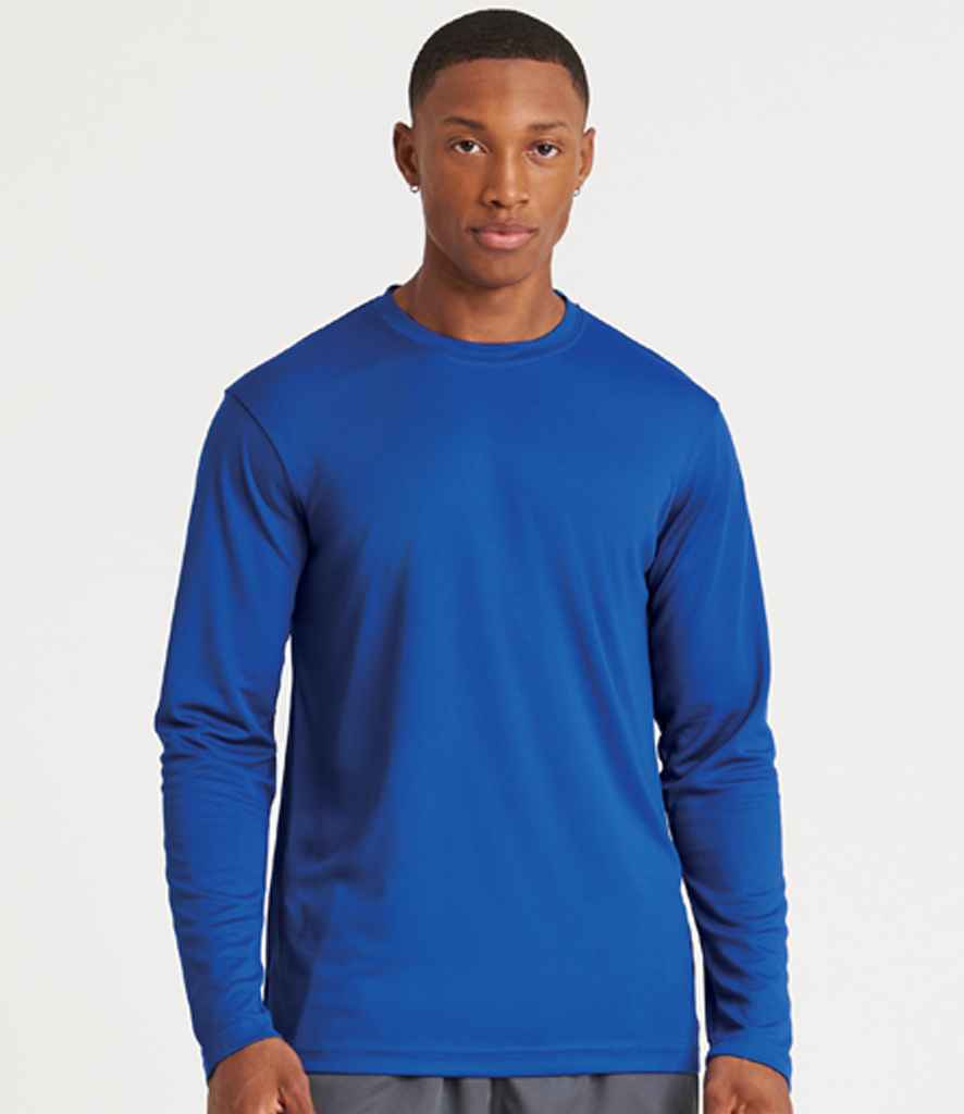 Just Cool JC002 Cool Long Sleeve Wicking T-Shirt in Royal Blue