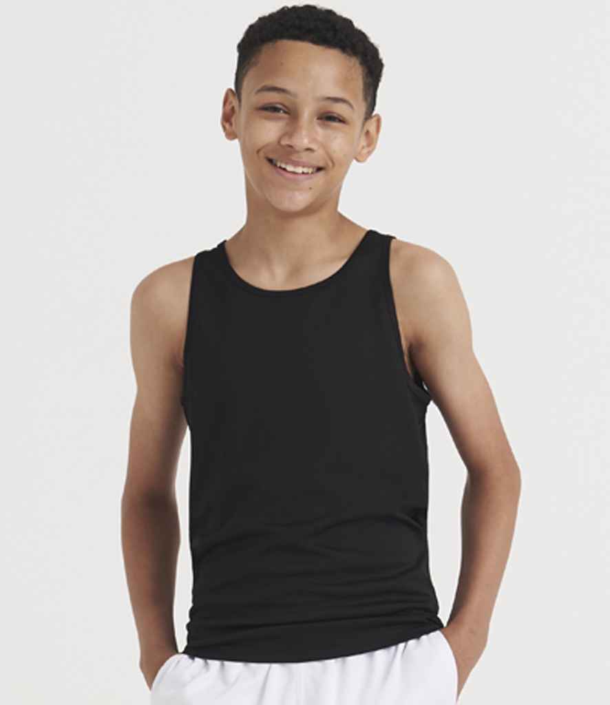 Just Cool JC007B AWDis Kids Cool Vest in Jet Black
