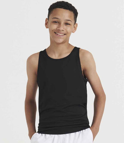 Just Cool JC007B AWDis Kids Cool Vest in Jet Black