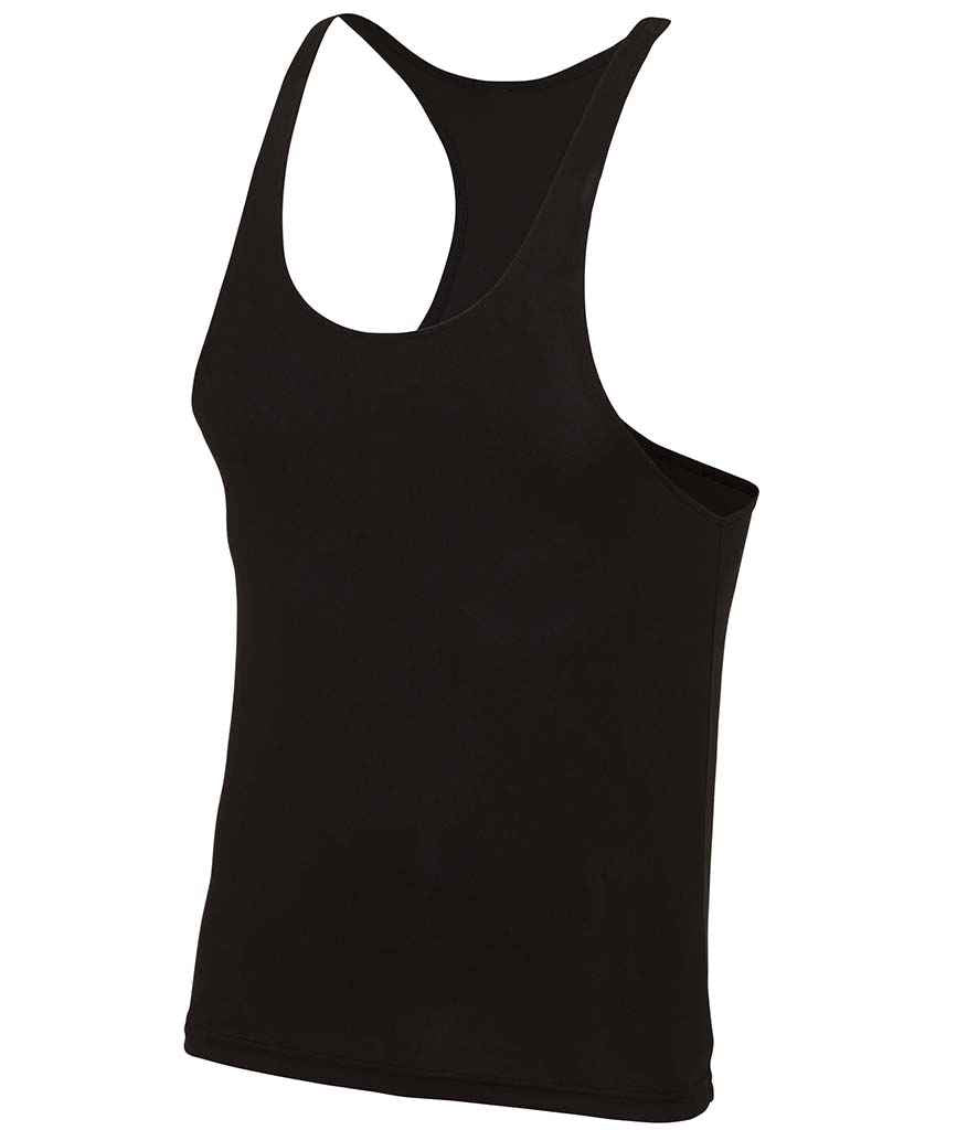 Just Cool JC009 AWDis Cool Muscle Vest in Jet Black