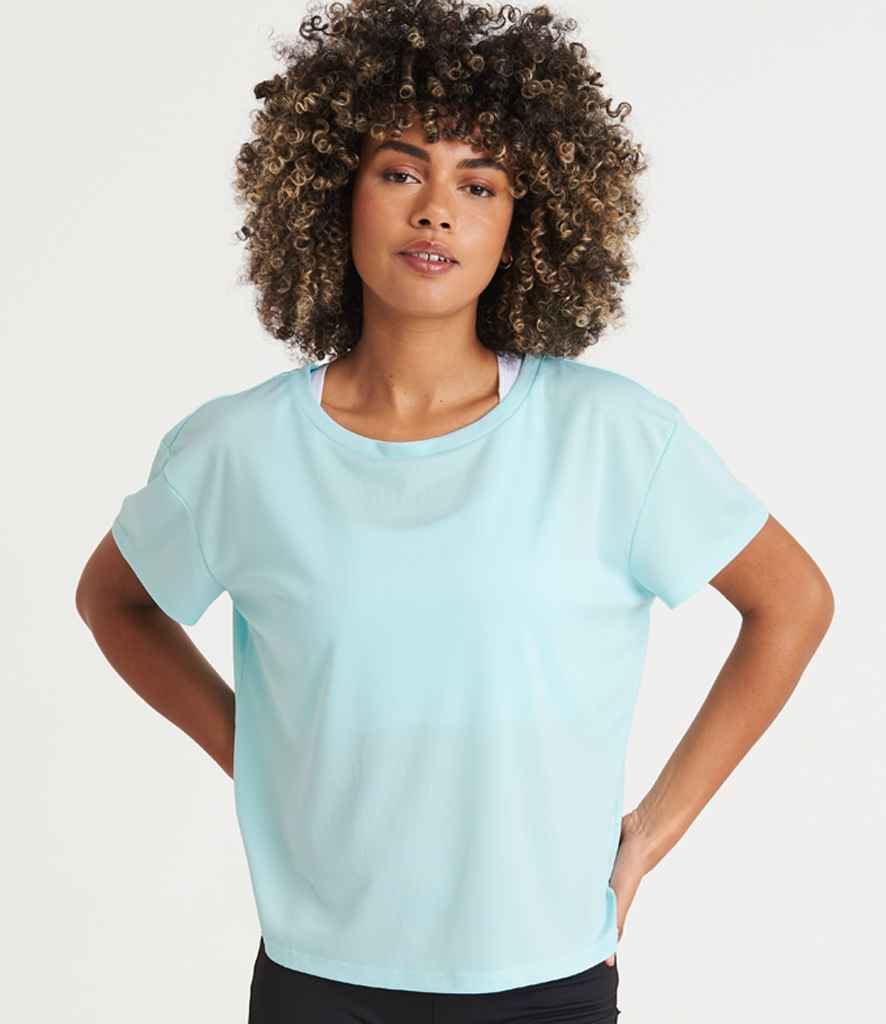 Just Cool JC013 Ladies Cool Open Back T-Shirt in Mint