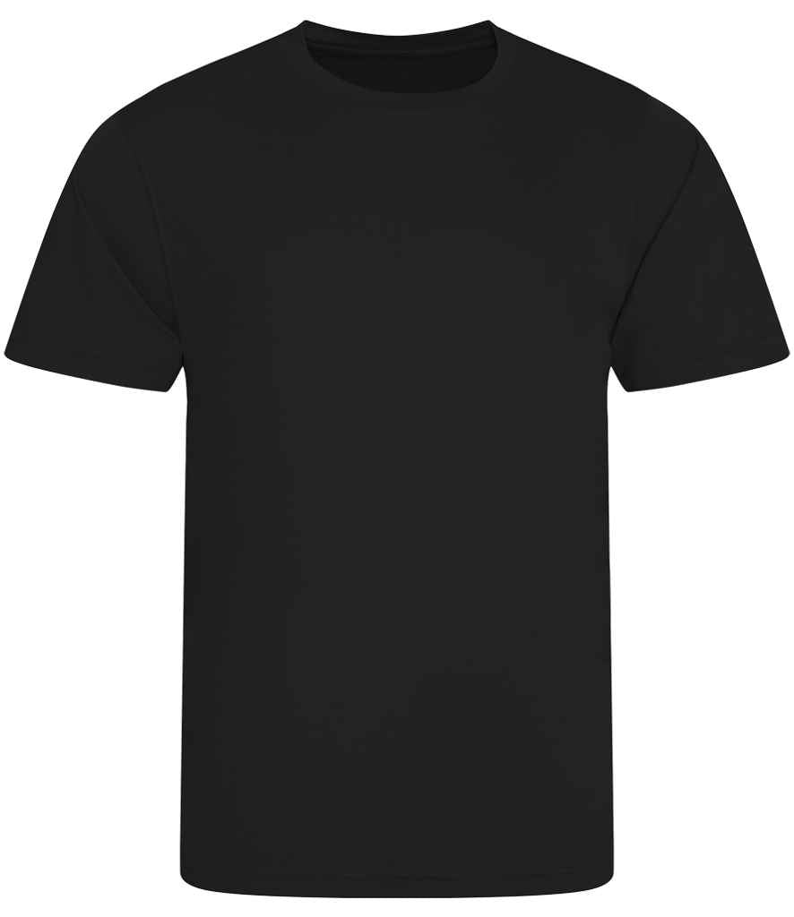 Just Cool JC020 Cool Smooth T-Shirt in Jet Black