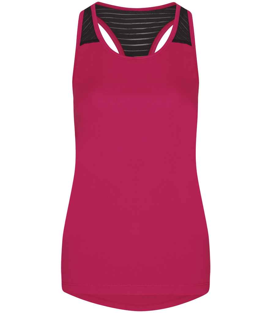 Just Cool JC027 AWDis Ladies Cool Smooth Workout Vest in Hot Pink