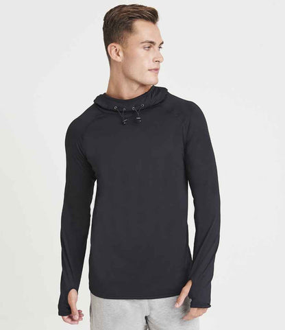 Just Cool JC037 Cool Cowl Neck Top in Jet Black