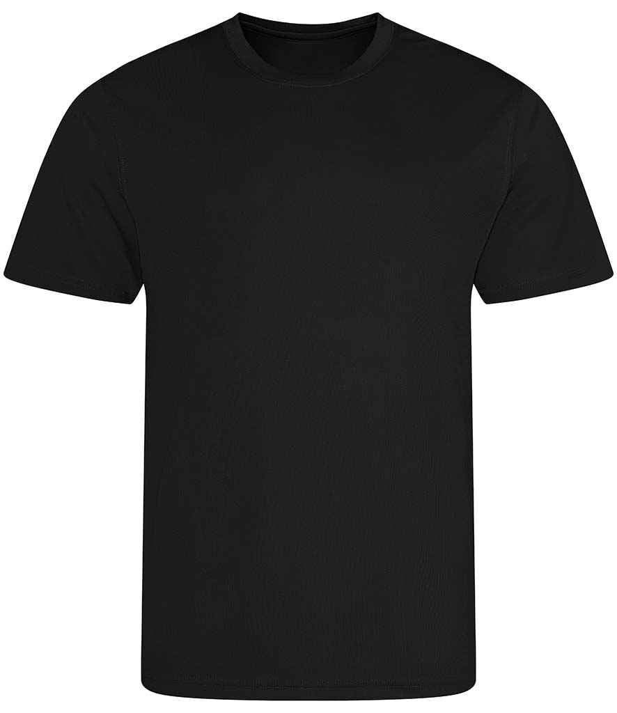Just Cool JC201 Cool Recycled T-Shirt in Jet Black