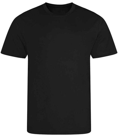 Just Cool JC201 Cool Recycled T-Shirt in Jet Black