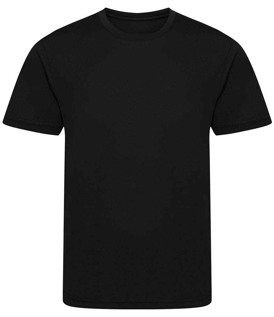 Just Cool JC201B Kids Cool Recycled T-Shirt in Jet Black