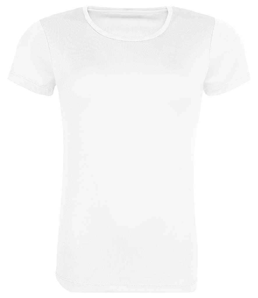 Just Cool JC205 Ladies Cool Recycled T-Shirt in Arctic White