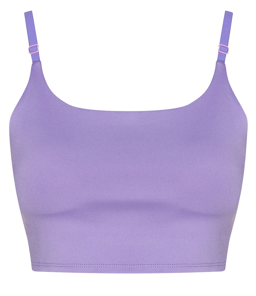 Just Cool JC217 Ladies Cool Recycled Tech Sports Bra in Digital Lavender