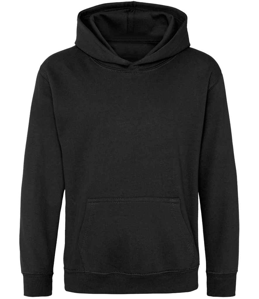 Just Hoods JH001B AWDis Kids Hoodie in Black Smoke