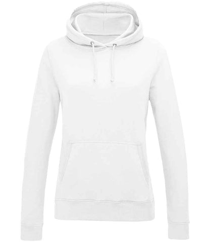 Just Hoods JH001F AWDis Ladies College Hoodie in Arctic White