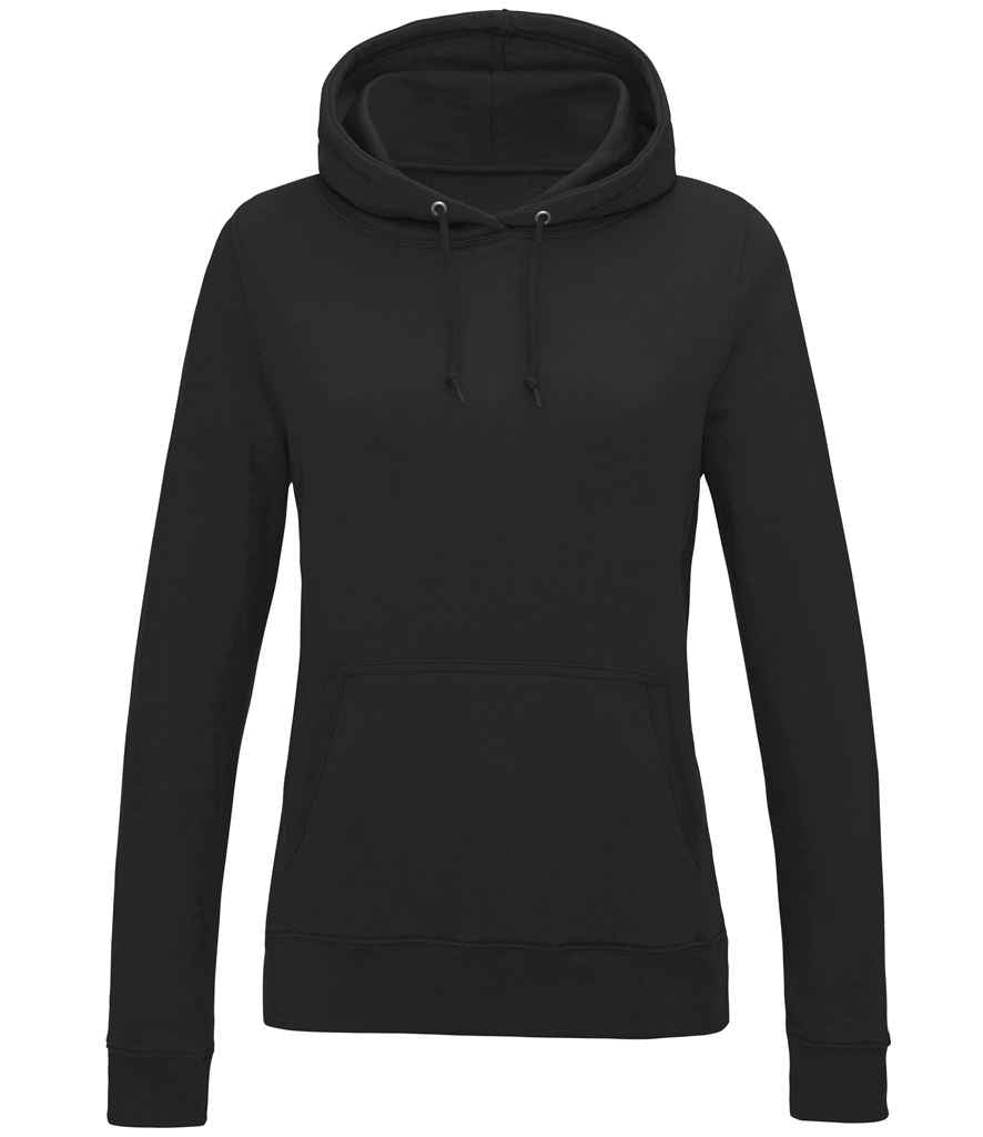 Just Hoods JH001F AWDis Ladies College Hoodie in Black Smoke