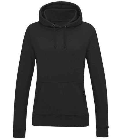 Just Hoods JH001F AWDis Ladies College Hoodie in Black Smoke