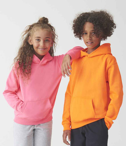 Just Hoods JH004B Kids Electric Hoodie in Electric Pink