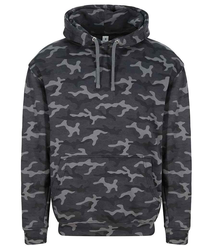 Just Hoods JH014 Camo Hoodie in Black Camo