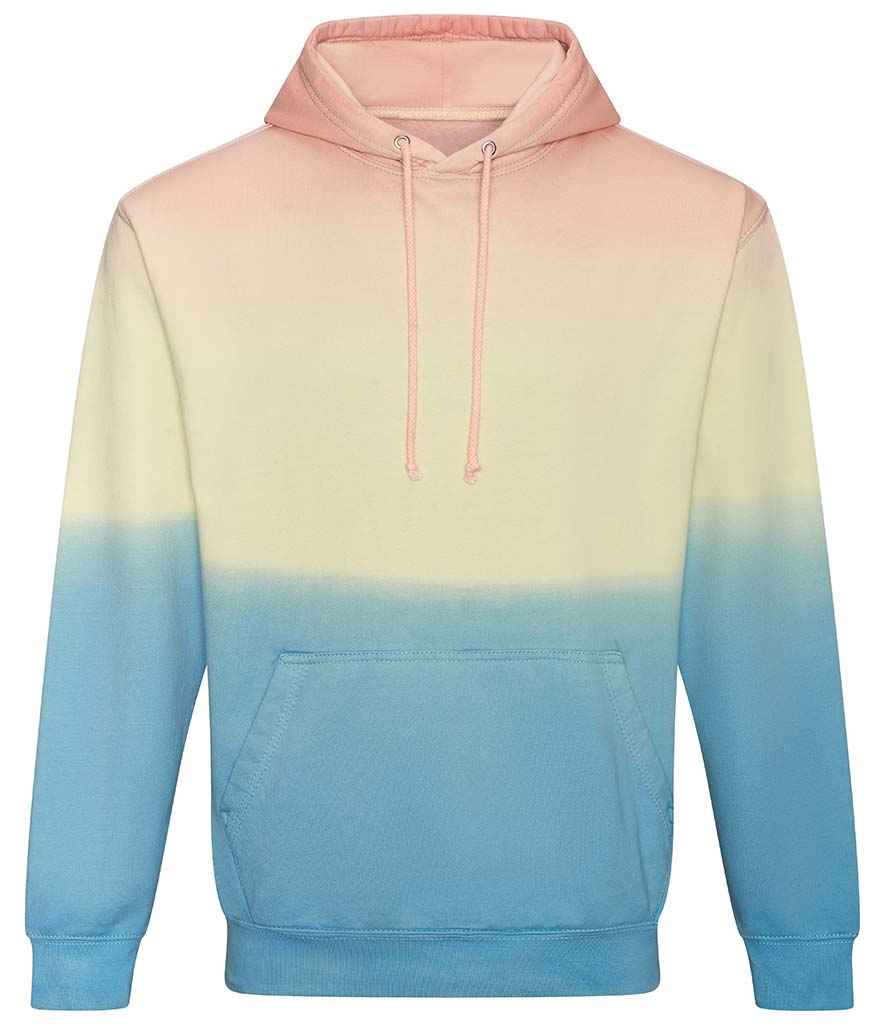 Just Hoods JH022 Tie-Dye Hoodie in Pastel Sunset Dip