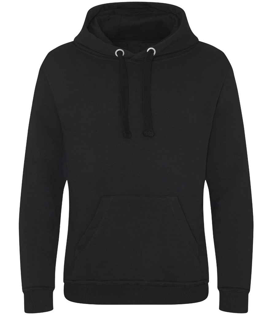 Just Hoods JH101 Graduate Heavyweight Hoodie in Jet Black