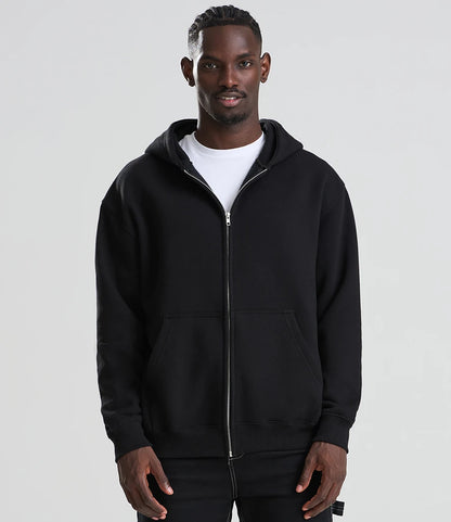 Just Hoods JH115 Vision Heavyweight Zoodie in Deep Black