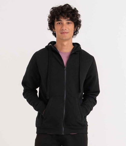 Just Hoods JH150 Graduate Heavyweight Zoodie in Jet Black