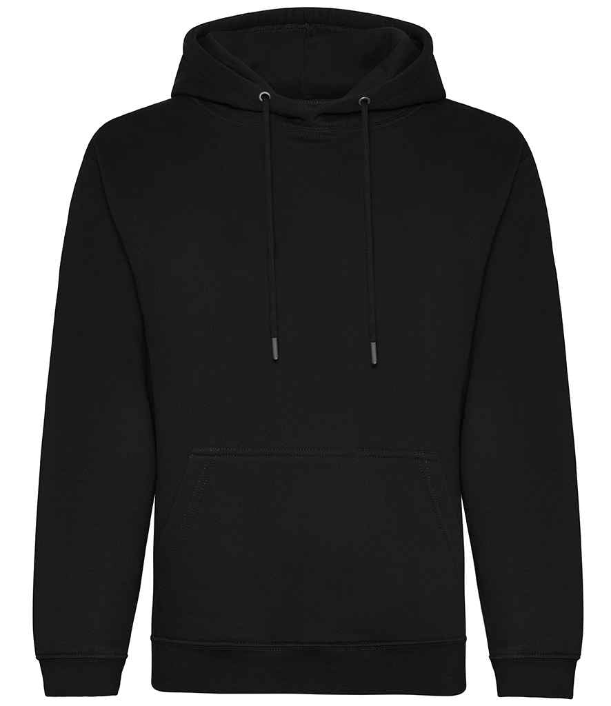 Just Hoods JH201 Organic Hoodie in Deep Black