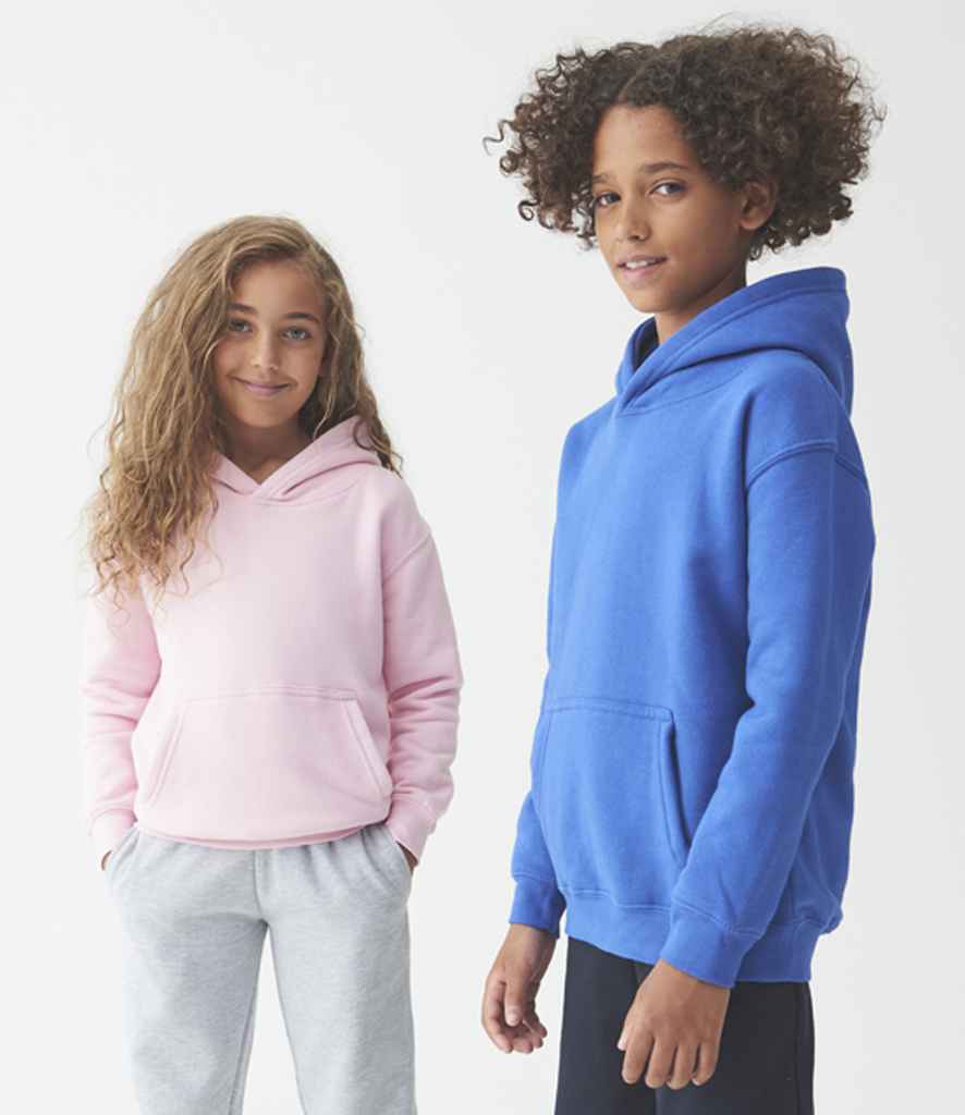 Just Hoods JH201B Kids Organic Hoodie in Royal Blue