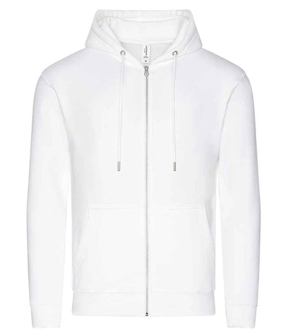 Just Hoods JH250 Organic Zoodie in Arctic White