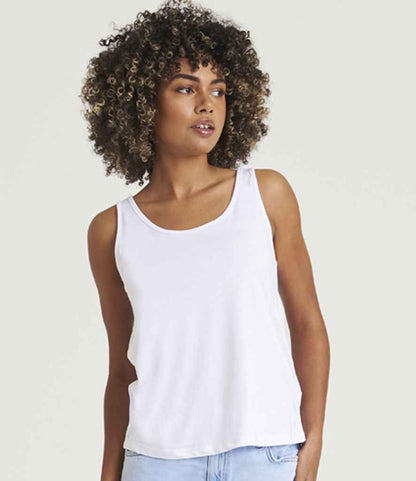 Just Ts JT017 AWDis Ladies Tank Top in Solid White