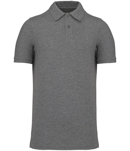 Kariban KB2025 organic polo in Grey Heather