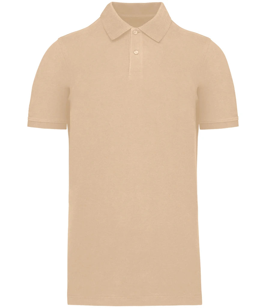 Kariban KB2025 organic polo in Light Sand