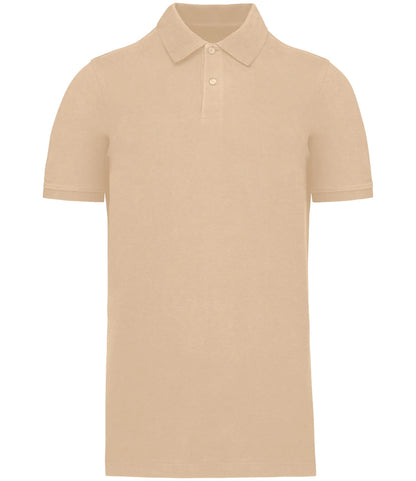 Kariban KB2025 organic polo in Light Sand