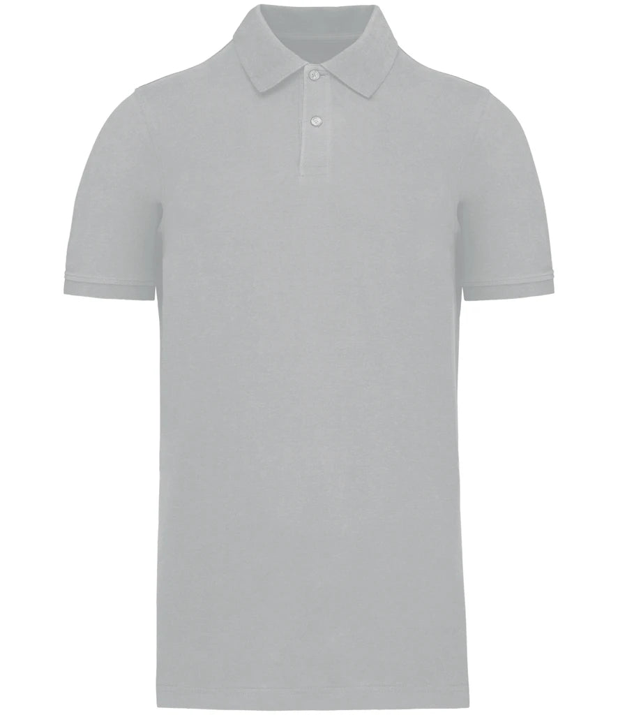 Kariban KB2025 organic polo in Snow Grey