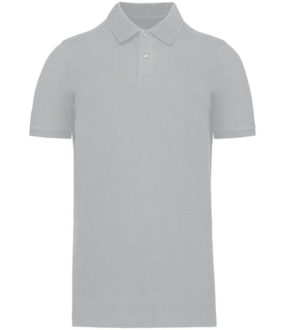 Kariban KB2025 organic polo in Snow Grey