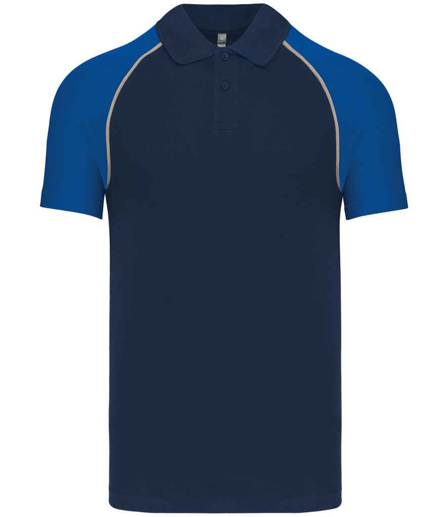 Kariban KB226 polo in Navy/Royal Blue