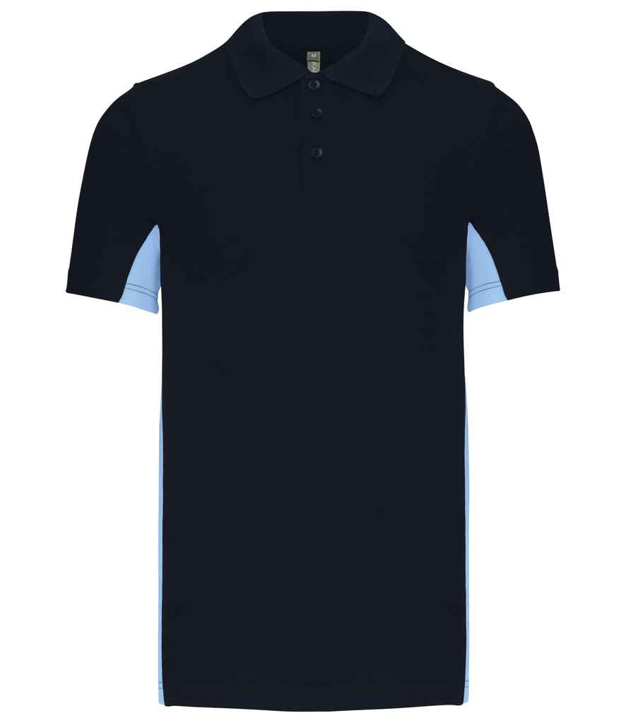 Kariban KB232 polo in Navy/Sky Blue