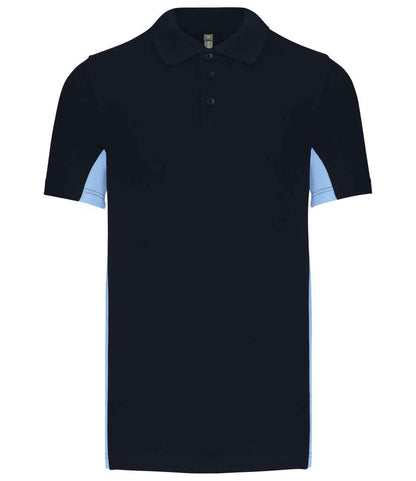 Kariban KB232 polo in Navy/Sky Blue